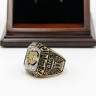 NHL 1989 Calgary Flames Stanley Cup Championship Replica Fan Ring with Wooden Display Case