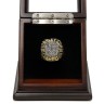 NHL 1990 Edmonton Oilers Stanley Cup Championship Replica Fan Ring with Wooden Display Case