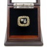 NHL 1992 Pittsburgh Penguins Stanley Cup Championship Replica Fan Ring with Wooden Display Case