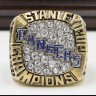 NHL 1994 New York Rangers Stanley Cup Championship Replica Fan Ring with Wooden Display Case