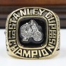 NHL 1996 Colorado Avalanche Stanley Cup Championship Replica Fan Ring with Wooden Display Case