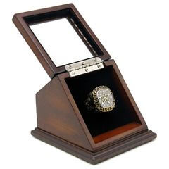 NHL 1999 Dallas Stars Stanley Cup Championship Replica Fan Ring with Wooden Display Case