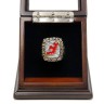 NHL 2000 New Jersey Devils Stanley Cup Championship Replica Fan Ring with Wooden Display Case