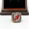NHL 2000 New Jersey Devils Stanley Cup Championship Replica Fan Ring with Wooden Display Case