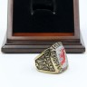 NHL 2000 New Jersey Devils Stanley Cup Championship Replica Fan Ring with Wooden Display Case