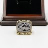 NHL 2001 Colorado Avalanche Stanley Cup Championship Replica Fan Ring with Wooden Display Case