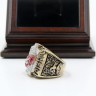 NHL 2002 Detroit Red Wings Stanley Cup Championship Replica Fan Ring with Wooden Display Case