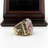 NHL 2002 Detroit Red Wings Stanley Cup Championship Replica Fan Ring with Wooden Display Case