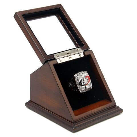 NHL 2006 Carolina Hurricanes Stanley Cup Championship Replica Fan Ring with Wooden Display Case