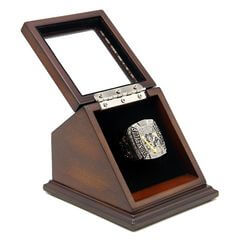 NHL 2009 Pittsburgh Penguins Stanley Cup Championship Replica Fan Ring with Wooden Display Case