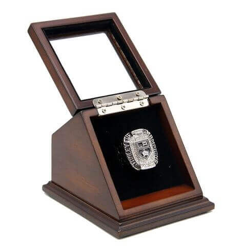 NHL 2012 Los Angeles Kings Stanley Cup Championship Replica Fan Ring with Wooden Display Case