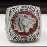 NHL 2013 Chicago Blackhawks Stanley Cup Championship Replica Fan Ring with Wooden Display Case