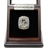 NHL 2016 Pittsburgh Penguins Stanley Cup Championship Replica Fan Ring with Wooden Display Case