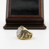 NFL 1985 Super Bowl XX Chicago Bears Championship Replica Fan Ring with Wooden Display Case 