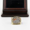 NFL 1997 Super Bowl XXXII Denver Broncos Championship Replica Fan Ring with Wooden Display Case