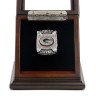 NFL 2010 Super Bowl XLV Green Bay Packers Championship Replica Fan Ring with Wooden Display Case - Rodgers