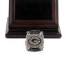 NFL 2010 Super Bowl XLV Green Bay Packers Championship Replica Fan Ring with Wooden Display Case - Rodgers