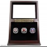 MLB 2004 2007 2013 Boston Red Sox World Series Championship Replica Fan Rings with Wooden Display Case Set