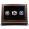 MLB 2004 2007 2013 Boston Red Sox World Series Championship Replica Fan Rings with Wooden Display Case Set