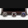 MLB 2004 2007 2013 Boston Red Sox World Series Championship Replica Fan Rings with Wooden Display Case Set