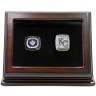 MLB 1985 2015 Kansas City Royals World Series Championship Replica Fan Rings with Wooden Display Case Set