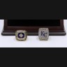 MLB 1985 2015 Kansas City Royals World Series Championship Replica Fan Rings with Wooden Display Case Set
