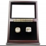 MLB 1997 2003 Florida Miami Marlins World Series Championship Replica Fan Rings with Wooden Display Case Set