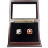MLB 1987 1991 Minnesota Twins World Series Championship Replica Fan Rings with Wooden Display Case Set