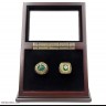 MLB 1974 1989 Oakland Athletics World Series Championship Replica Fan Rings with Wooden Display Case Set