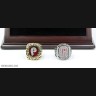 MLB 1980 2008 Philadelphia Phillies World Series Championship Replica Fan Rings with Wooden Display Case Set