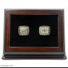 MLB 1992 1993 Toronto Blue Jays World Series Championship Replica Fan Rings with Wooden Display Case Set
