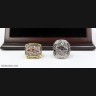 NFL 2000 2012 Baltimore Ravens Super Bowl Championship Replica Fan Rings with Wooden Display Case Set
