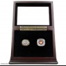 NFL 1985 2006 Chicago Bears Super Bowl Championship Replica Fan Rings with Wooden Display Case Set