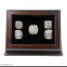 NFL 1971 1977 1992 1993 1995 Dallas Cowboys Super Bowl Championship Replica Fan Rings with Wooden Display Case Set
