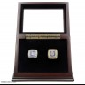 NFL 2006 2009 Indianapolis Colts Super Bowl Championship Replica Fan Rings with Wooden Display Case Set