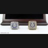 NFL 2006 2009 Indianapolis Colts Super Bowl Championship Replica Fan Rings with Wooden Display Case Set