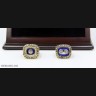 NFL 1972 1973 Miami Dolphins Super Bowl Championship Replica Fan Rings with Wooden Display Case Set