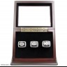 NFL 1976 1980 1983 Los Angeles/Oakland Raiders Super Bowl Championship Replica Fan Rings with Wooden Display Case Set