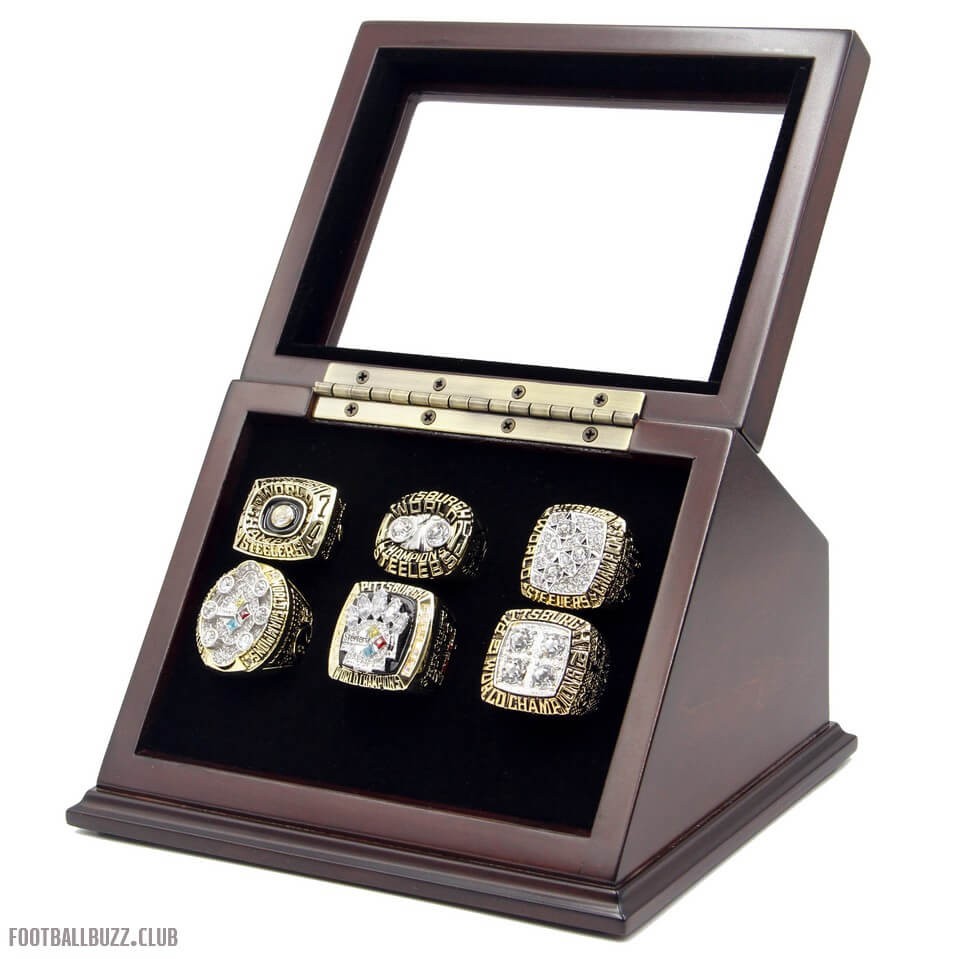 NFL 1974 1975 1978 1979 2005 2008 Pittsburgh Steelers Super Bowl  Championship Replica Fan Rings Set