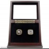 NHL 1996 2001 Colorado Avalanche Stanley Cup Championship Replica Fan Rings with Wooden Display Case Set