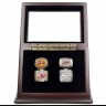 NHL 1997 1998 2002 2008 Detroit Red Wings Stanley Cup Championship Replica Fan Rings with Wooden Display Case Set