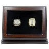 NHL 1986 1993 Montreal Canadiens Stanley Cup Championship Replica Fan Rings with Wooden Display Case Set