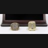 NHL 1986 1993 Montreal Canadiens Stanley Cup Championship Replica Fan Rings with Wooden Display Case Set