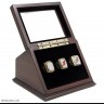 NHL 1995 2000 2003 New Jersey Devils Stanley Cup Championship Replica Fan Rings with Wooden Display Case Set