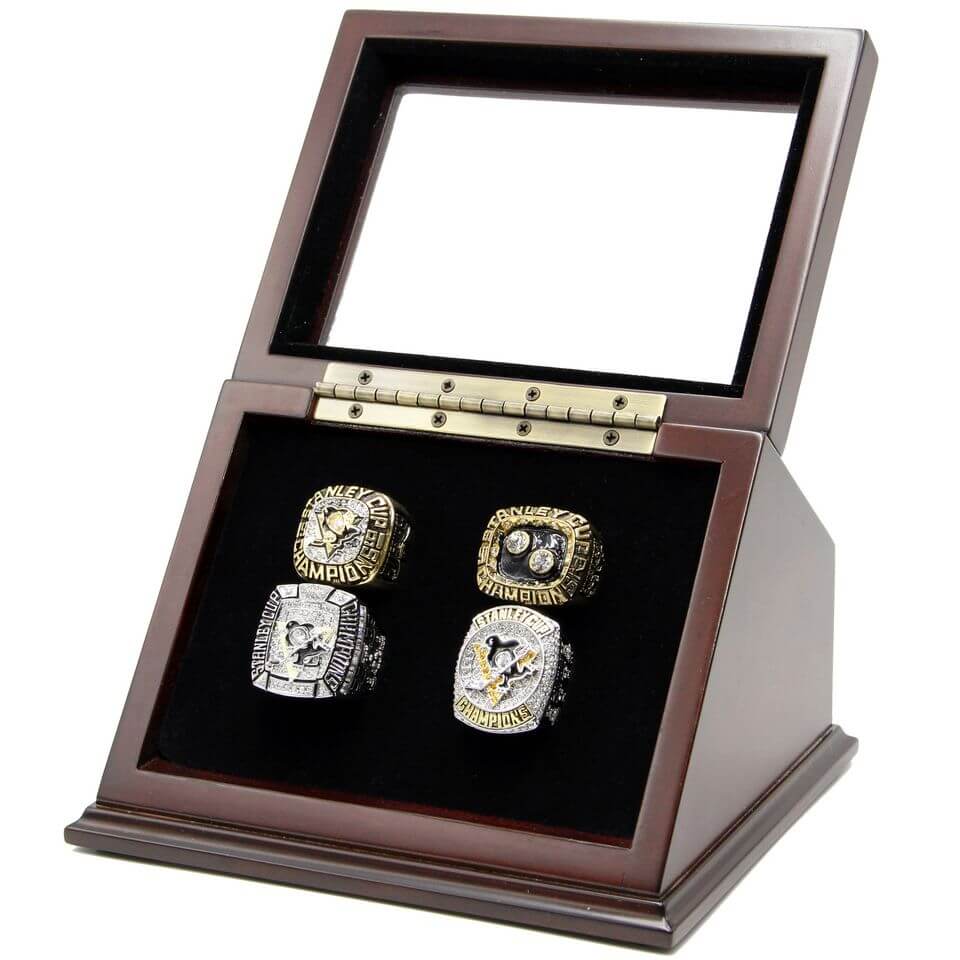 Pittsburgh Penguins Stanley Cup 5 Ring Set (1991, 1992, 2009, 2016, 20 –  Rings For Champs