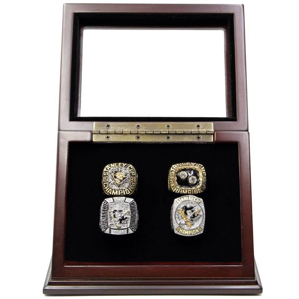 Pittsburgh Penguins Stanley Cup 5 Ring Set (1991, 1992, 2009, 2016, 20 –  Rings For Champs