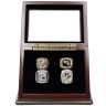 NHL 1991 1992 2009 2016 Pittsburgh Penguins Stanley Cup Championship Replica Fan Rings with Wooden Display Case Set