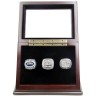 NFL 2013 NFC 2005 2014 Seattle Seahawks Super Bowl Championship Replica Fan Rings with Wooden Display Case Set